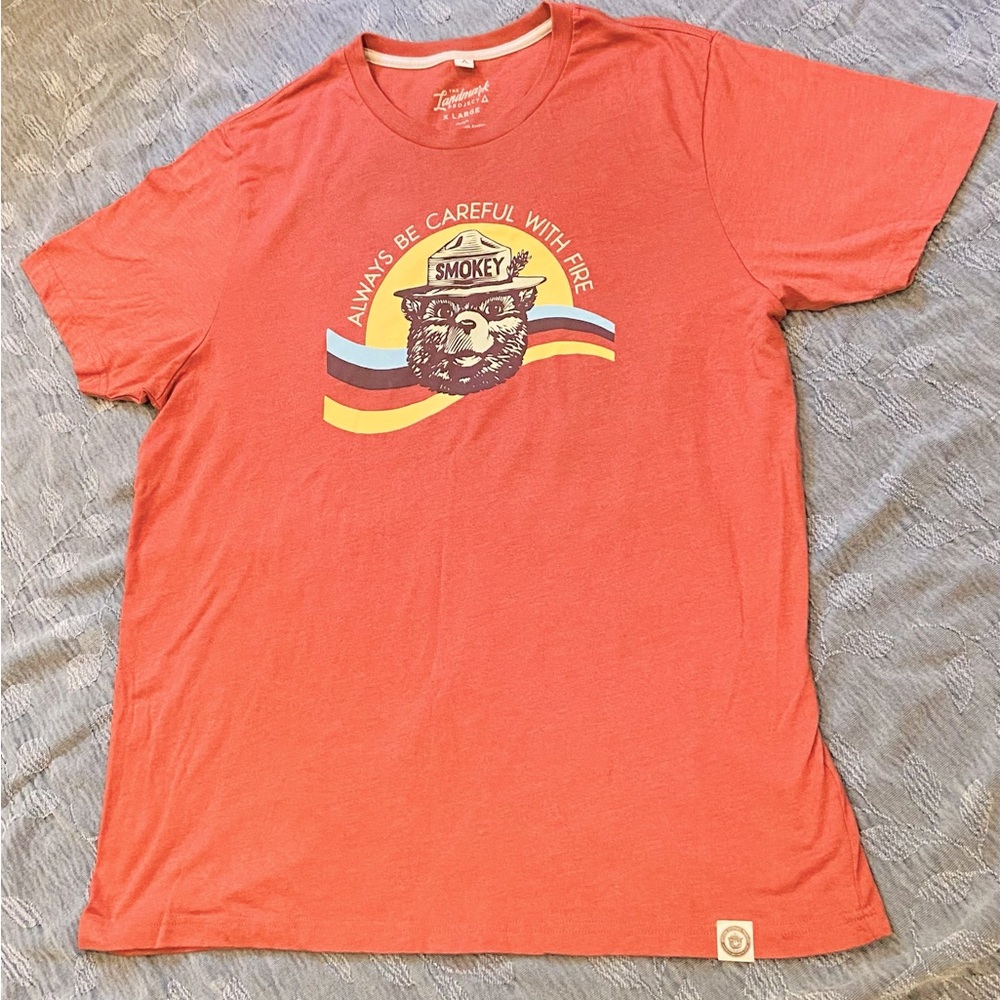 Men’s XL Smoky the Bear Tshirt ‘Always Be Careful With Fire’